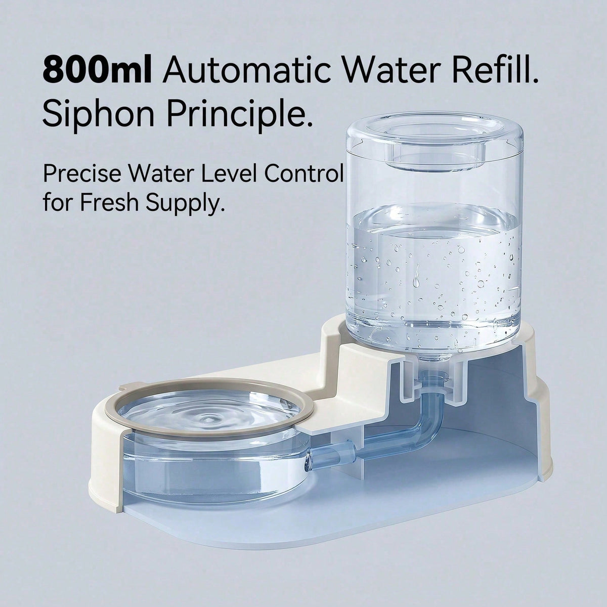 Gravity pet feeder and water dispenser, 2-in-1, view 9