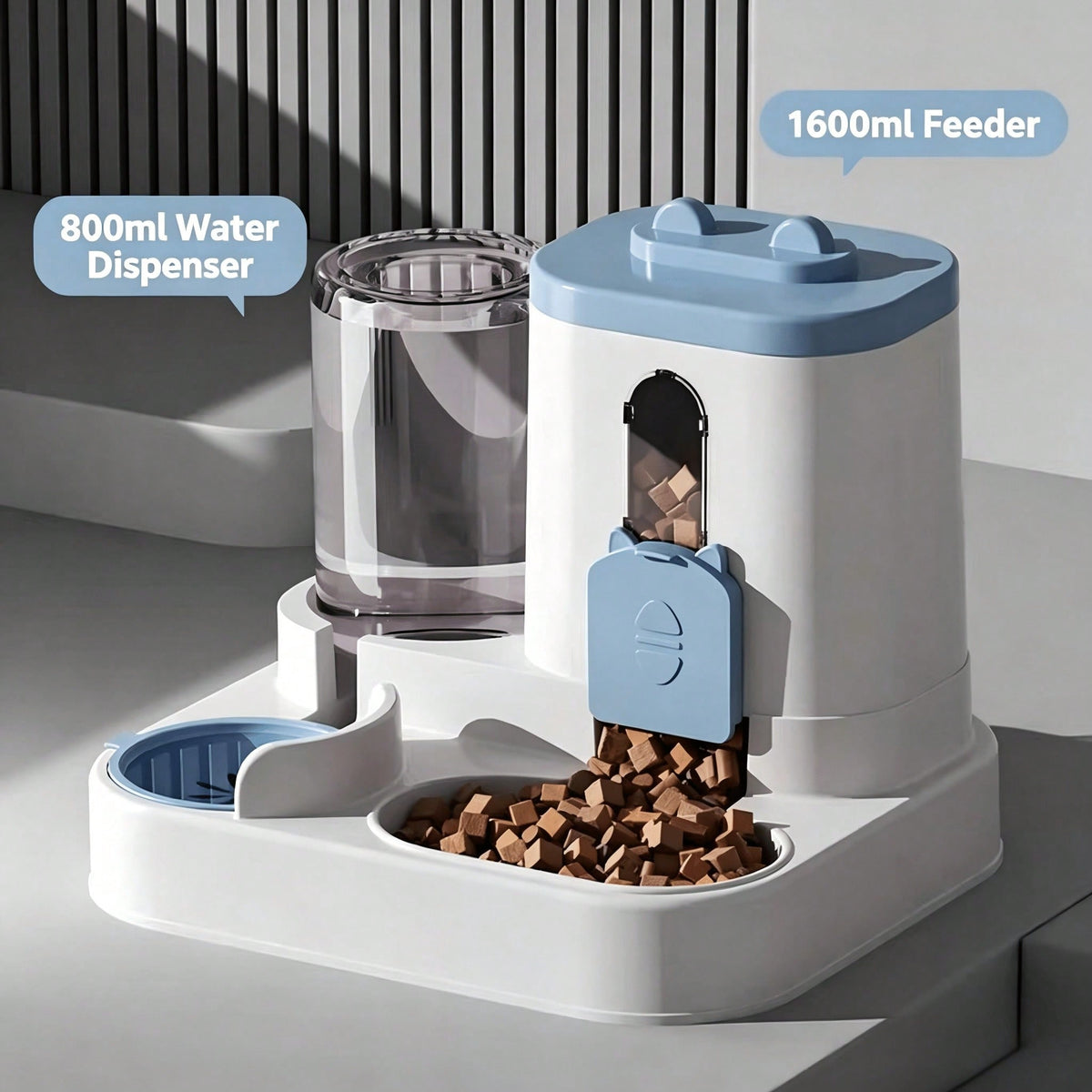 Gravity pet feeder and water dispenser, 2-in-1, view 6