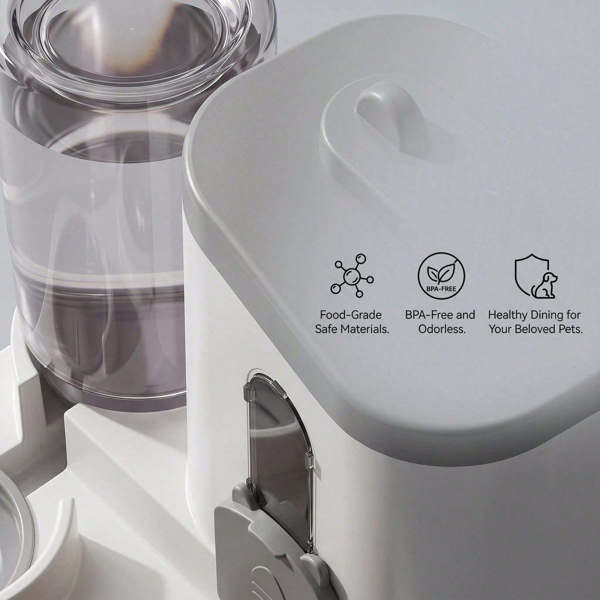 Gravity pet feeder and water dispenser, 2-in-1, view 5