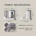 Gravity pet feeder and water dispenser, 2-in-1, view 2
